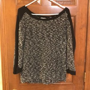 New York and Company - black and white sweater
